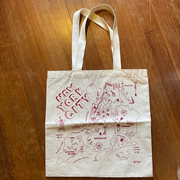Bags New York City Nyc Map Canvas Tote Poshmark